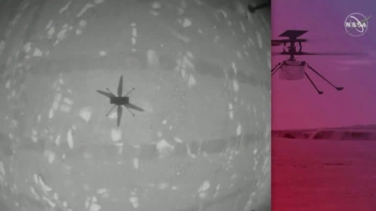 Helicóptero da Nasa faz história com voo bem-sucedido em Marte