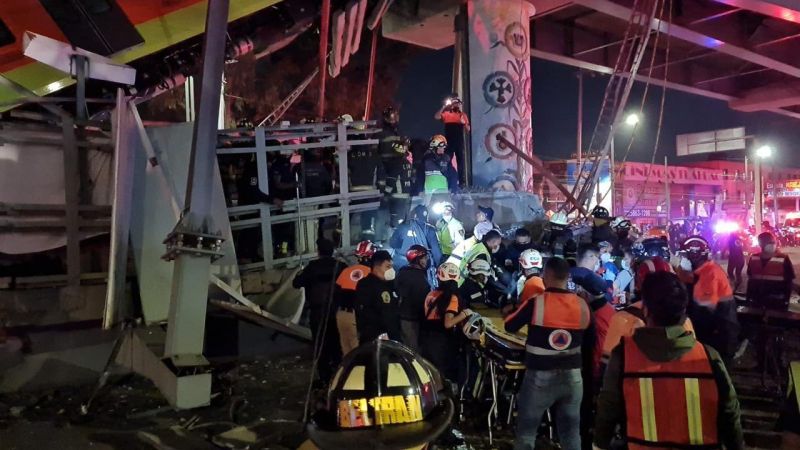 Acidenteem metrô na Cidade do México deixa ao menos 13 mortos
