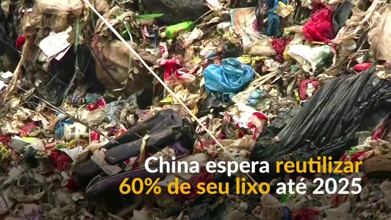 China tem o objetivo de reutilizar 60% de seu lixo até 2025
