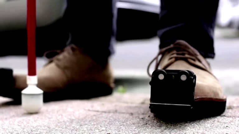 Calçados inteligentes ajudam na locomoção de pessoas cegas