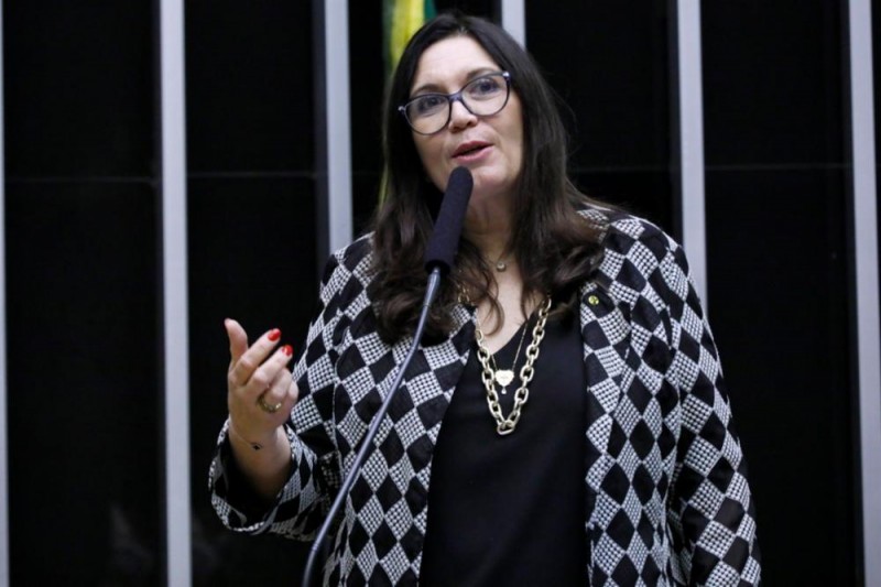 Bia Kicis disse ao STF que assessor acampou com o Grupo dos 300 