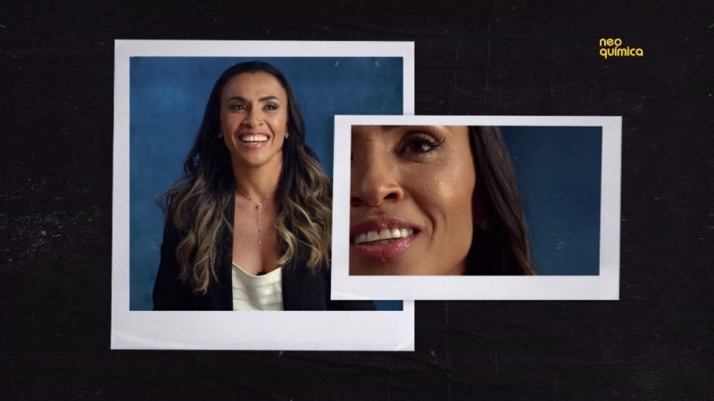 Jogadora Marta Silva é a atual embaixadora da Neo Química e estampa a nova campanha institucional da marca - (Foto: DIVULGAÇÃO/NEO QUÍMICA)