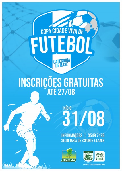 Inscrições da Copa Cidade Viva de Futebol de Base estão abertas