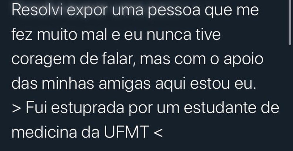 Jovem denuncia à polícia estudante de medicina de MT por estupro após remédio que a deixou inconsciente