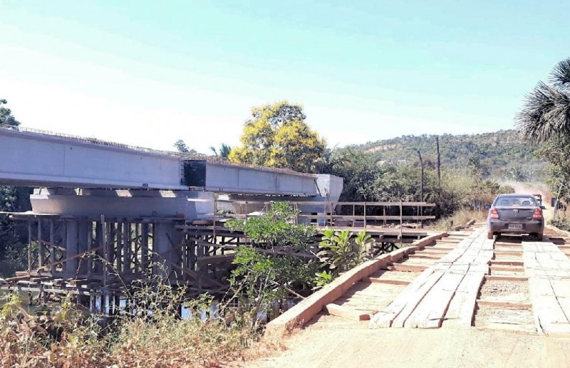 Governo avança com construção de três pontes de concreto na MT-413 em Santa Terezinha - Foto por: Sinfra-MT