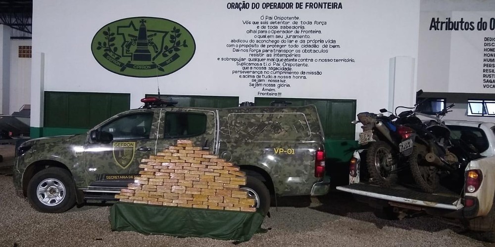 Traficante é preso pela 2ª vez ao ser flagrado com 121 tabletes de cocaína em MT