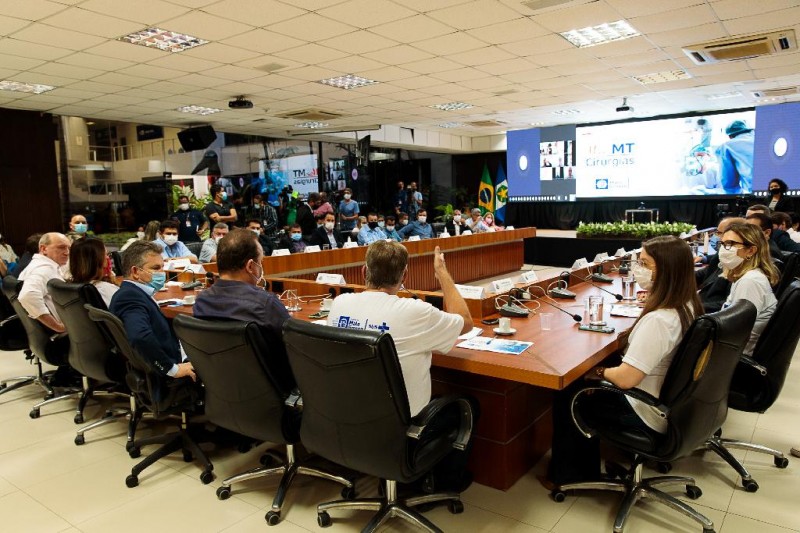 Governador Mauro Mendes lança programa Mais MT Cirurgias - Foto por: Marcos Vergueiro/Secom-MT