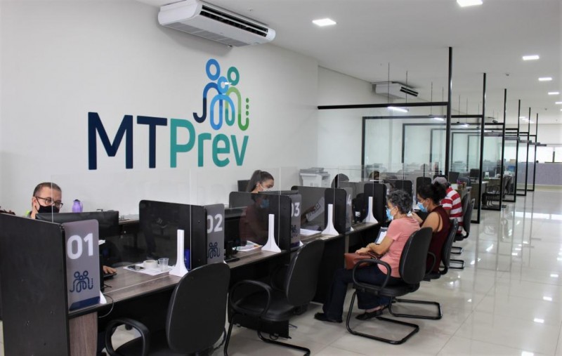 O atendimento presencial será realizado na sede do MT Prev em Cuiabá, somente com agendamento, que deve ser feito pelo telefone 0800.647.3633 ou acessando o site www.mtprev.mt.gov.br. - Foto por: Alline Barros