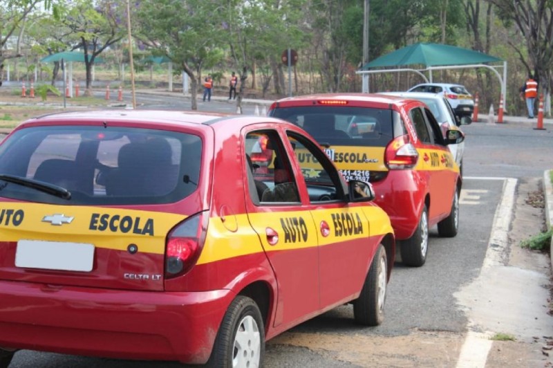 Prova prática de carro na sede do Detran-MT - Foto por: Carolina Alonso/Detran-MT