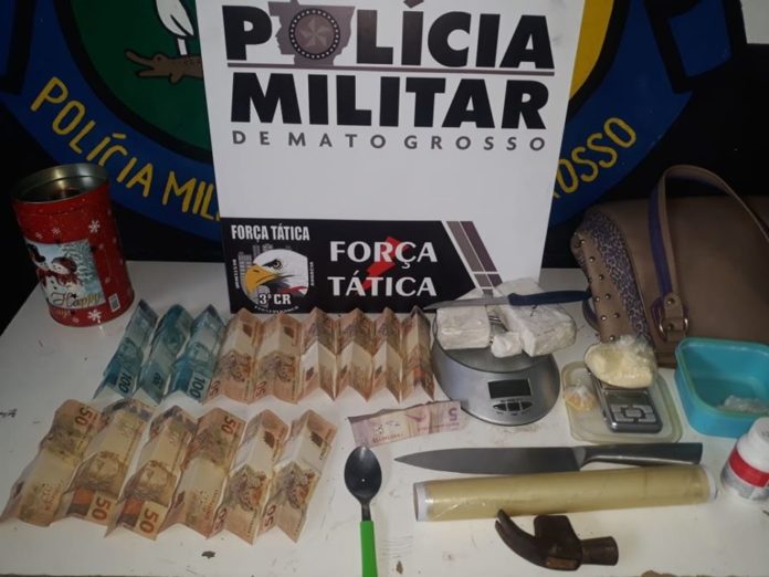 Polícia Militar desmancha ponto de tráfico de drogas em Sinop