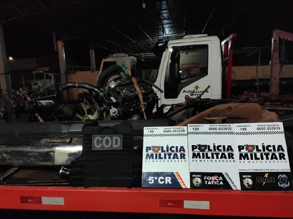 Policiais identificam rede de desmanche e prendem 4 suspeitos em Barra do Garças