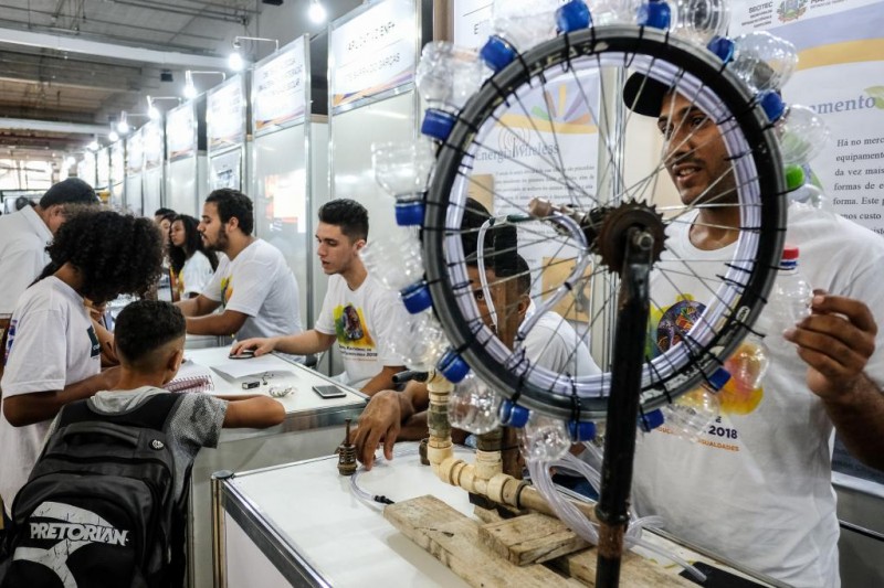 O espaço também é utilizado para a divulgação cientifica de novos projetos, com linguagem acessível e o estimulo necessário para que toda a sociedade desperte o interesse pela ciência. - Foto por: SECITECI/MT
