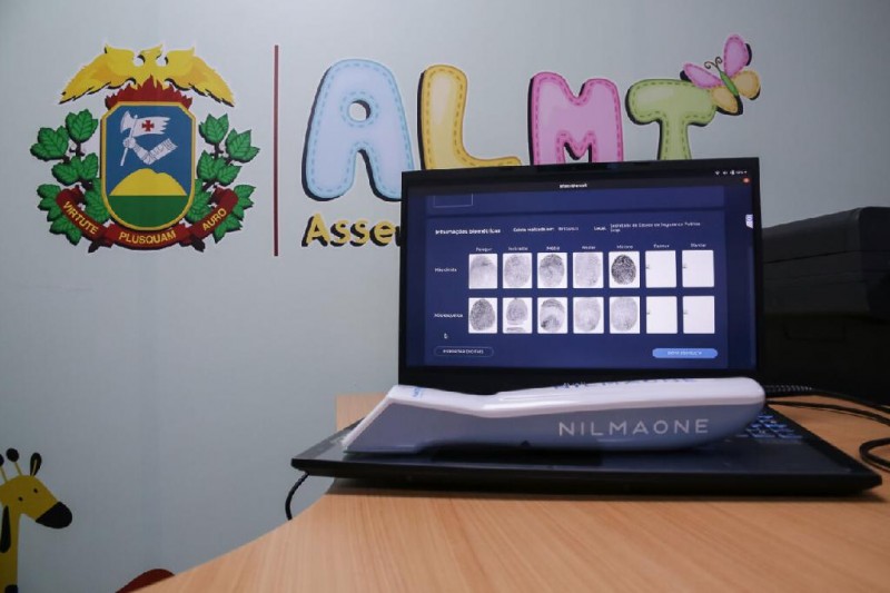 plataforma de Identificação Biométrica de crianças de 0 a 5 anos, denominada “Infant.id”, da fabricante Natosafe, possui de alta resolução de imagem e ergonomia. - Foto por: Marcos Lopes / AL-MT