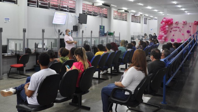 Palestra do Procon-MT em alusão ao Outubro Rosa - Foto por: Rogério Júnior/Assessoria