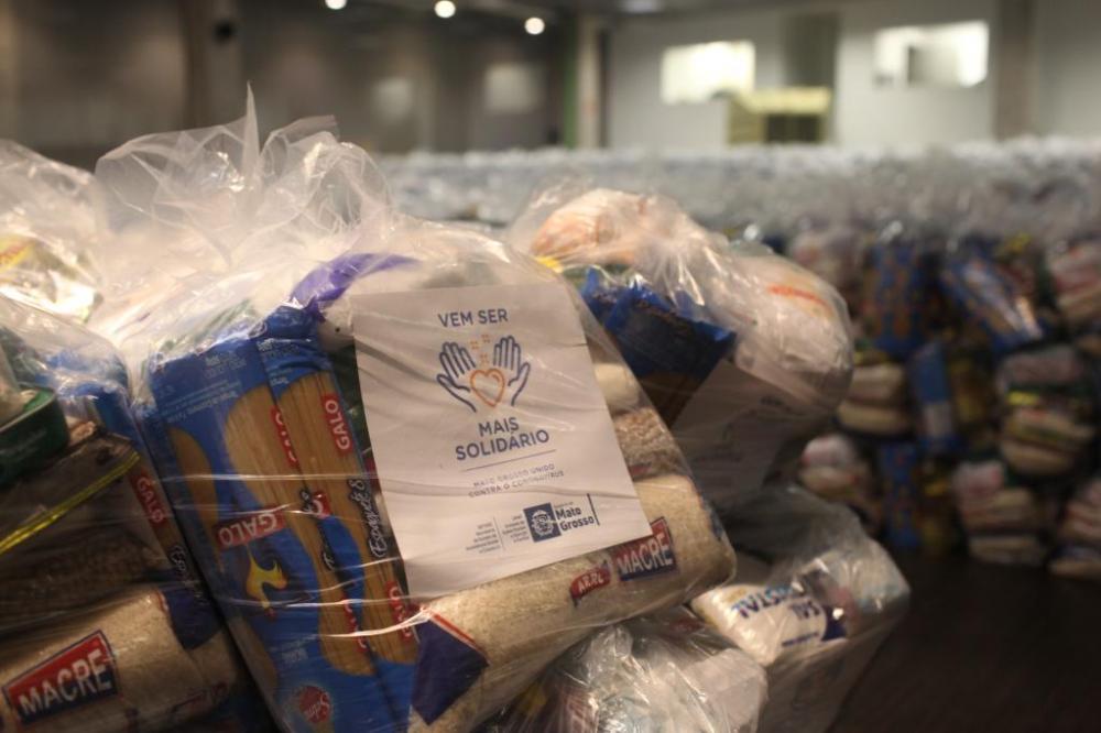 Entrega das cestas básicas na Arena Pantanal somente com agendamento