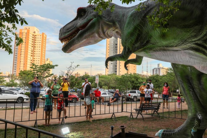 Abertura da exposição Vale dos Dinossauros em Cuiabá - Foto por: Michel Alvim - SECOM MT