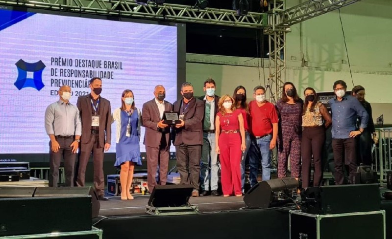Servidores do MTPrev, além de conselheiros de previdência e de investimentos representam a autarquia no evento. - Foto por: Divulgação