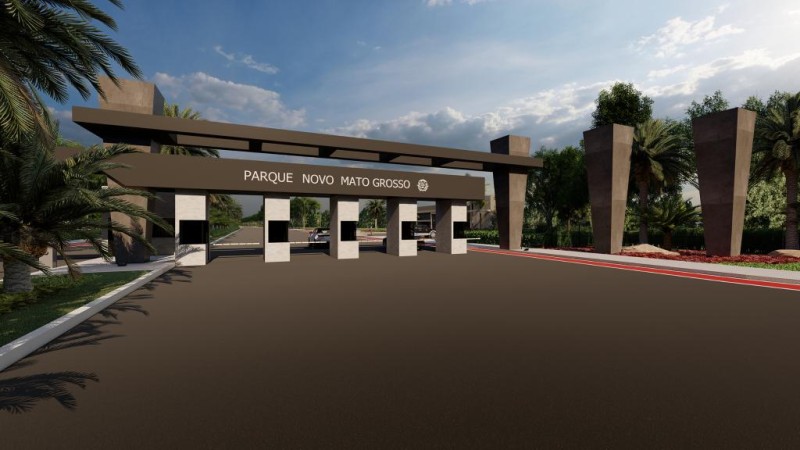Imagem ilustrativa da entrada do Parque Novo Mato Grosso - Foto por: Divulgação