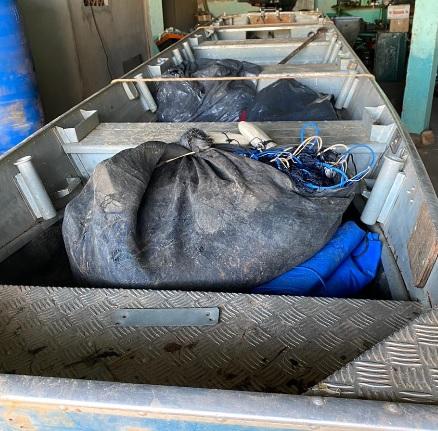 Dupla é pega com apetrechos de pesca predatória em Araguaiana