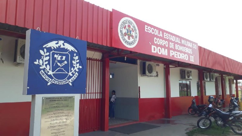 Escola Estadual Militar do Corpo de Bombeiros Dom Pedro ll “Vitória Furlani da Riva - Foto por: CBMMT