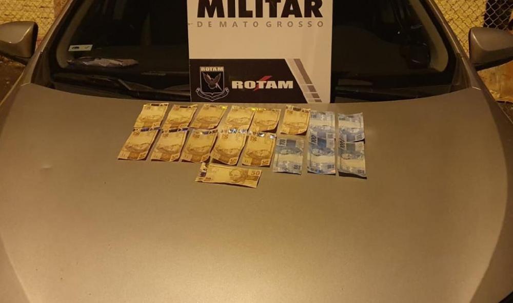 Rotam detém homem com R$ 1 mil em notas falsas em Várzea Grande