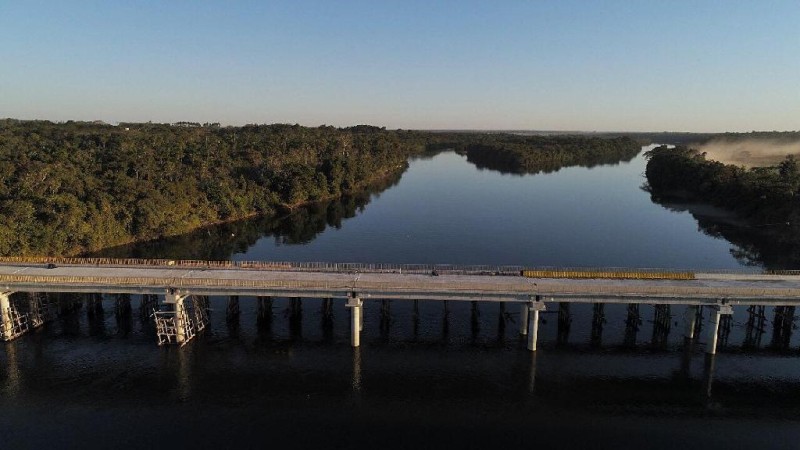 Ponte de concreto sobre o Rio Arinos em Porto dos Gaúchos - Foto por: Rafael D. Marques/Secom-MT