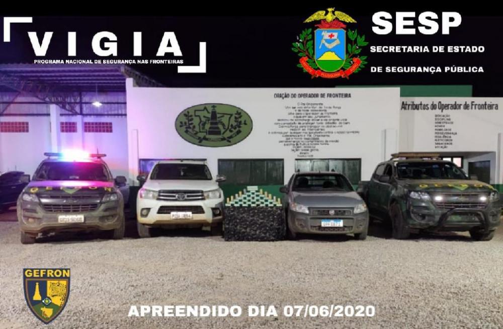 Ações do Gefron retiram de circulação mais de 580 quilos de drogas no fim de semana