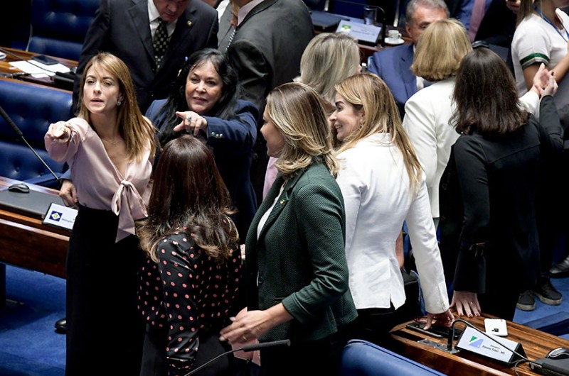 Senadoras em sessão no Plenário: projetos da pauta feminina mobilizarão a bancada em 2022 - Waldemir Barreto/Agência Senado