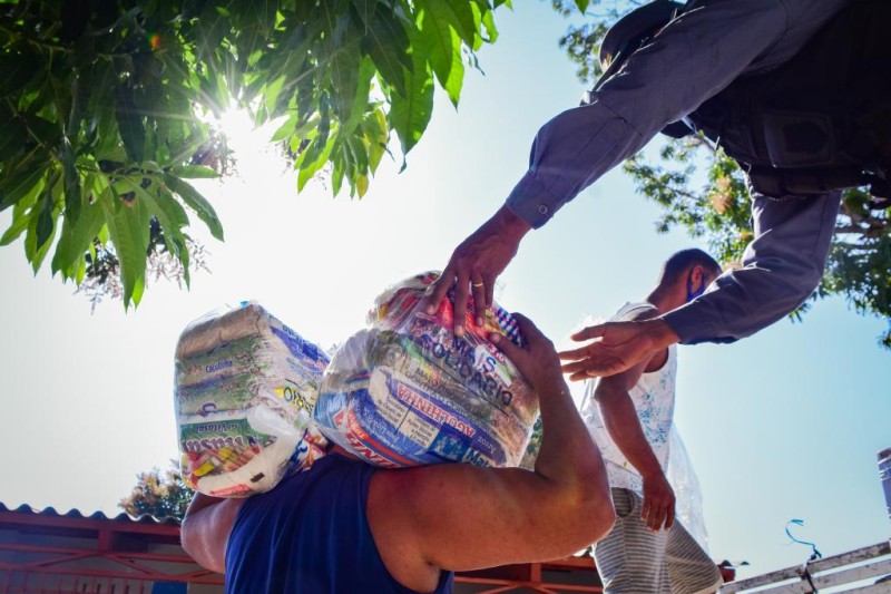 Campanha Vem Ser Mais Solidário - Fraternidade cristã de pessoas com deficiência, 250 cestas. - Foto por: João Reis