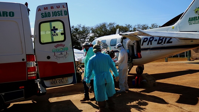 Paciente é transferido para Campo Grande por não ter leito de UTI em Mato Grosso