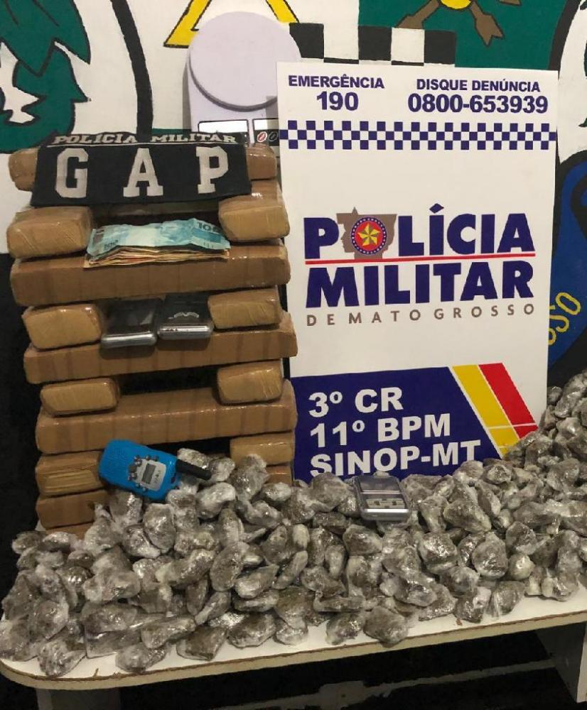 PM apreendeu 2,3 toneladas de droga no primeiro semestre de 2020