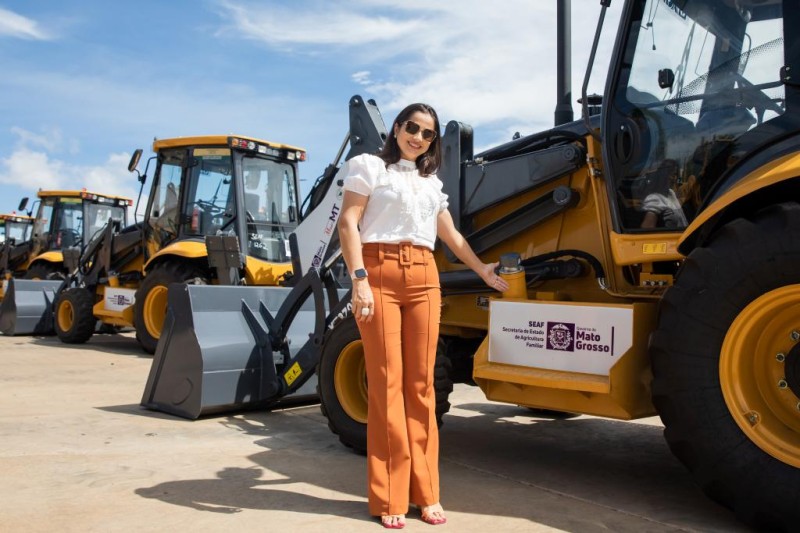 Prefeita de Glória D’Oeste, Gheysa Borgato. - Foto por: Christiano Antonucci