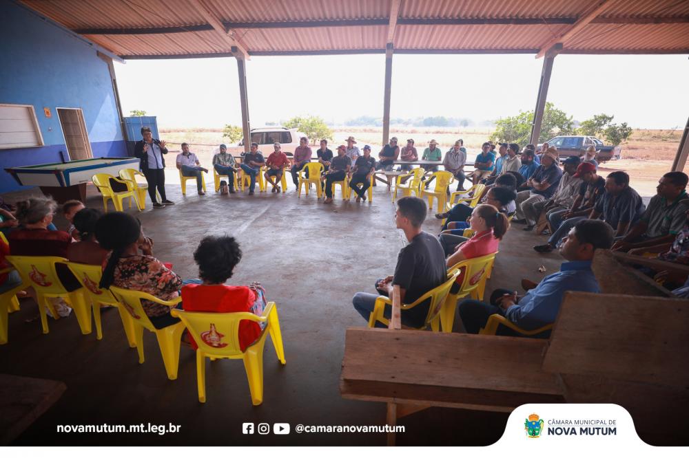 Vereadores de Nova Mutum participam de reunião para tratar sobre georreferenciamento de assentamento 