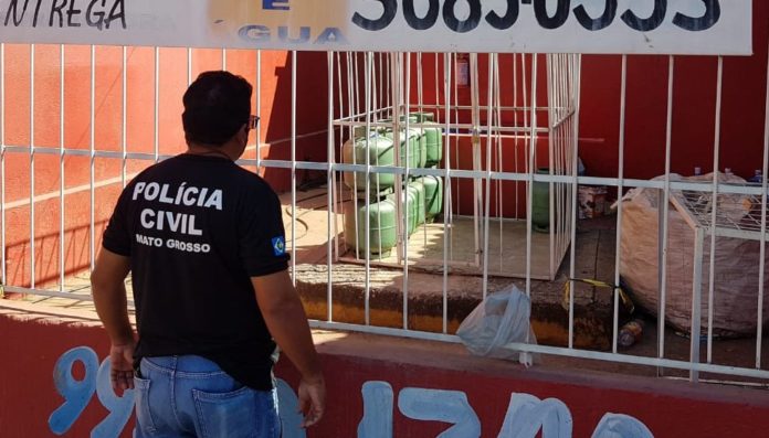 Polícia Civil e Bombeiros fecham distribuidora de gás irregular em Várzea Grande