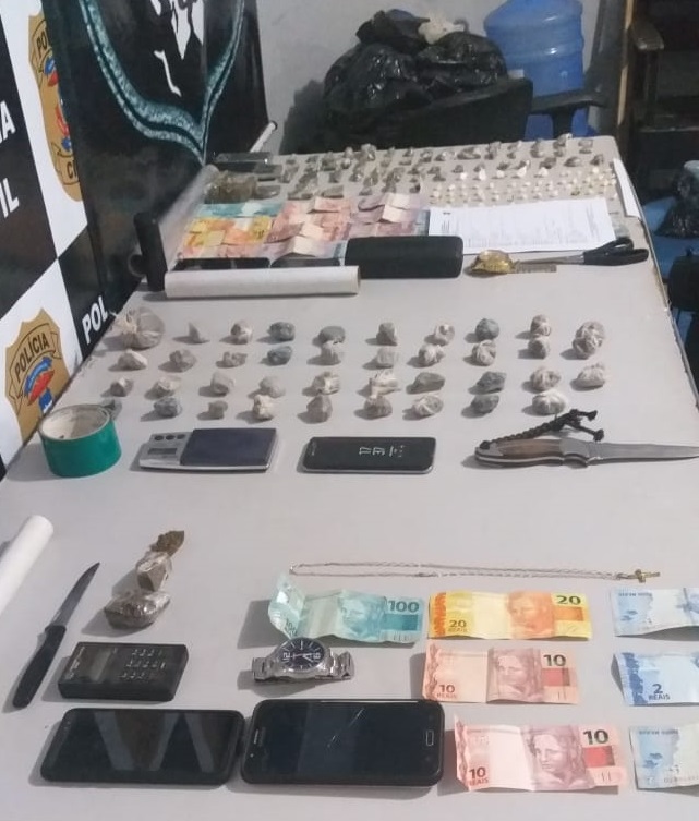 Investigações desarticulam três pontos de vendas de drogas e quatro pessoas são presas em Rondonópolis
