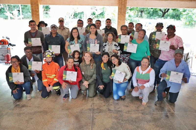 Curso de formação de brigadistas na comunidade São Jerônimo - Foto por: Michel Alvim/Secom-MT