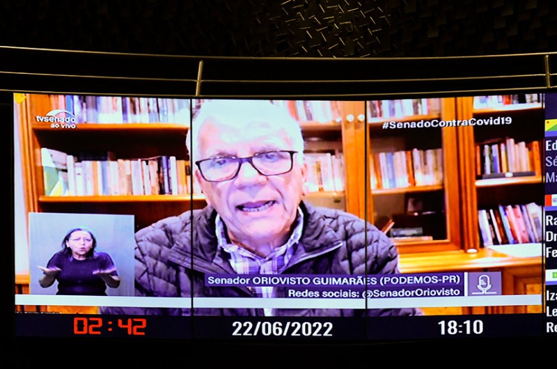 O senador Oriovisto Guimarães disse temer que a CPI vire palanque eleitoral - Roque de Sá/Agência Senado