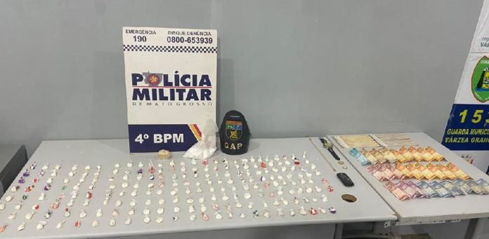 PM encontra droga em quitinete e prende três no bairro Manga em Várzea Grande