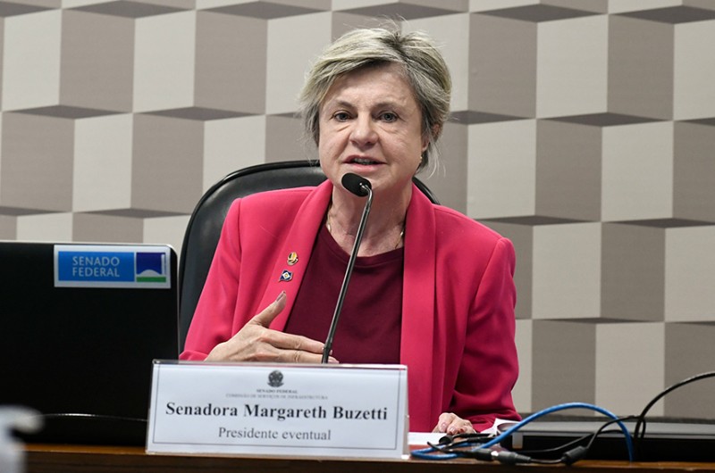Senadora Margareth Buzetti comandou a reunião - Geraldo Magela/Agência Senado