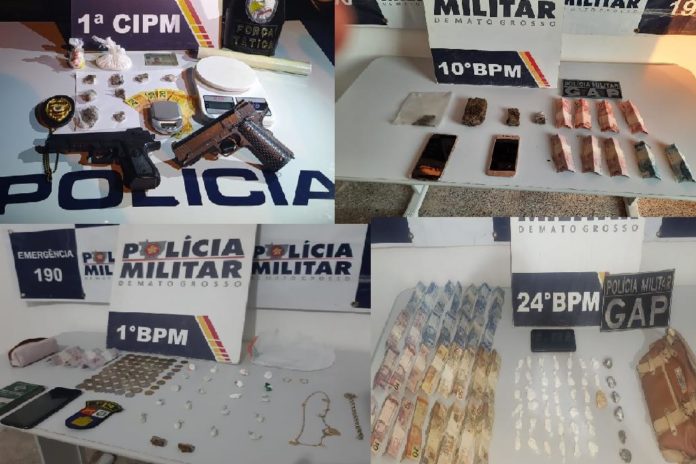 Drogas são tiradas de circulação em bairros de Cuiabá e em Chapada dos Guimarães