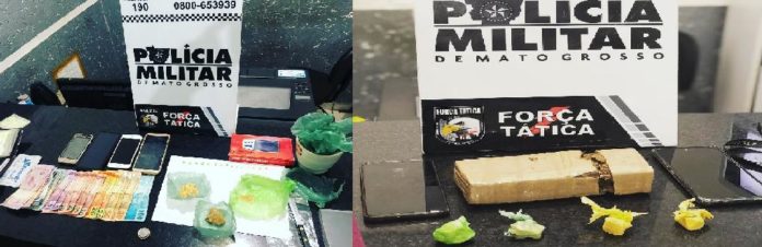 Força Tática tira droga de circulação em bairros de Barra do Garças