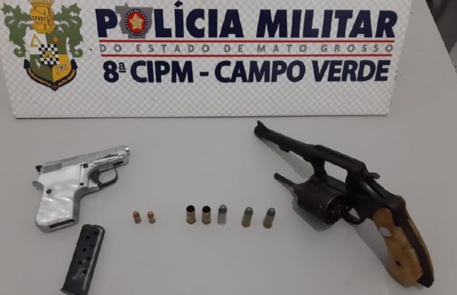 Dupla é presa em flagrante quando tentava roubar residência em Campo Verde
