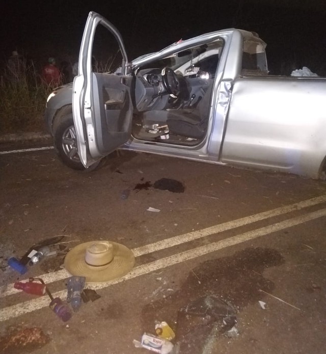 Jovem sem CNH perde controle de caminhonete e amigo que estava junto morre no local do acidente em MT
