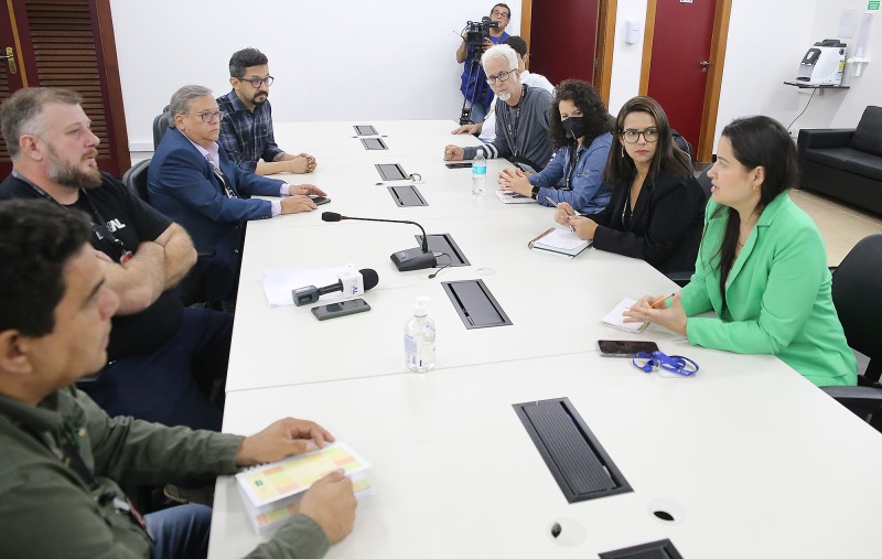 Equipes do TRE e ALMT realizaram primeira reunião para definir detalhes da transmissãoFoto: JLSIQUEIRA / ALMT