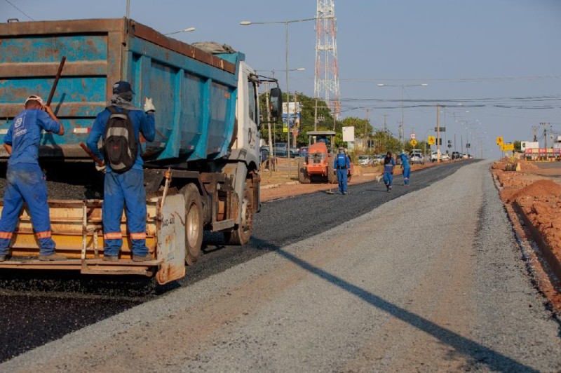 Obras de recuperação da Estrada do Moinho - Foto por: Marcos Vergueiro/Secom-MT