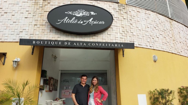 Joicy Lima e Nilson Freitas, do Ateliê do Açúcar - Boutique de Alta Confeitaria - Foto por: Assessoria