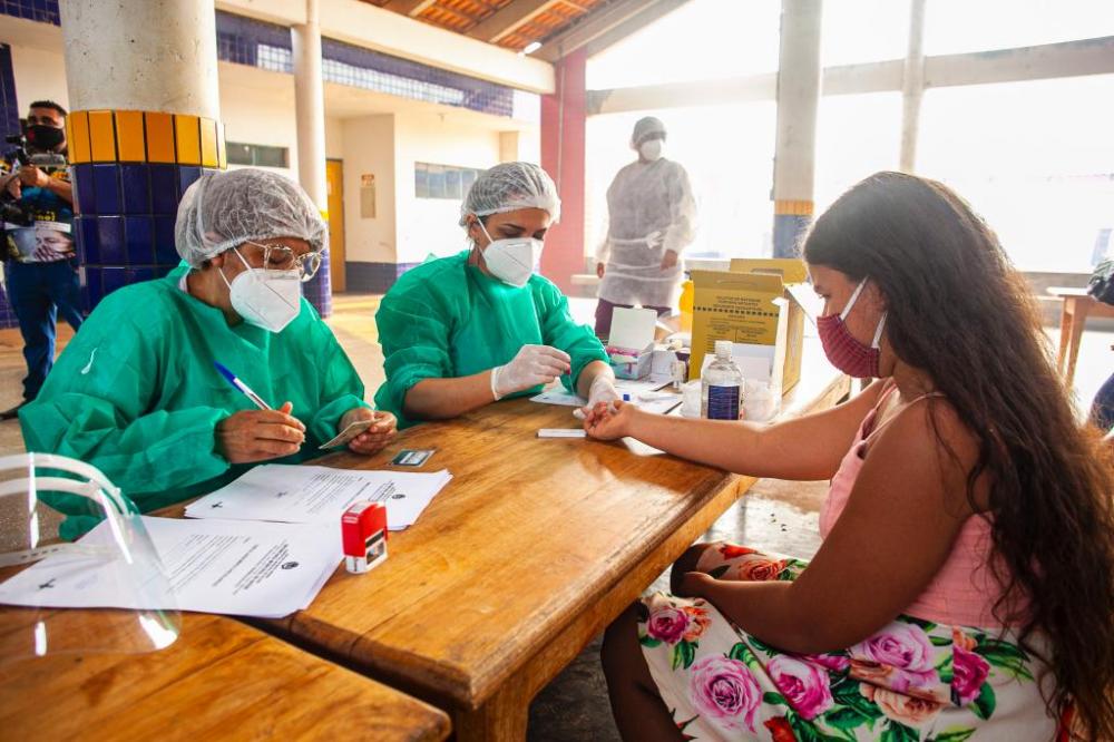 Setasc entrega 500 testes para Covid-19 na comunidade quilombola Cruz Preta