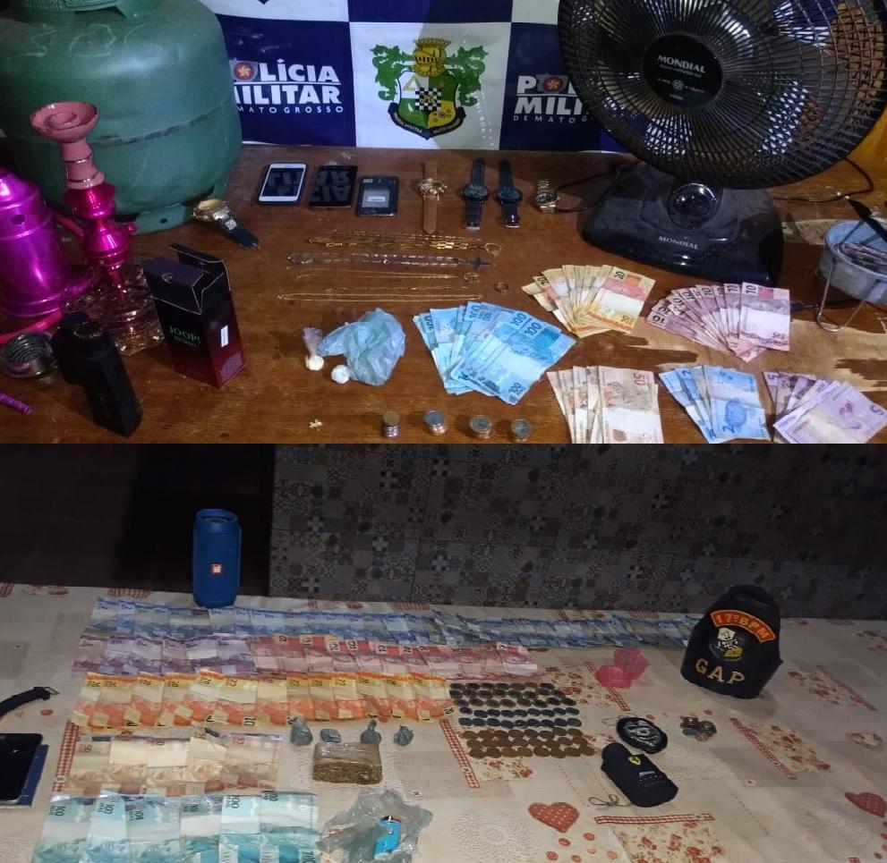 PM desmantela bocas de fumo em São José dos Quatro Marcos