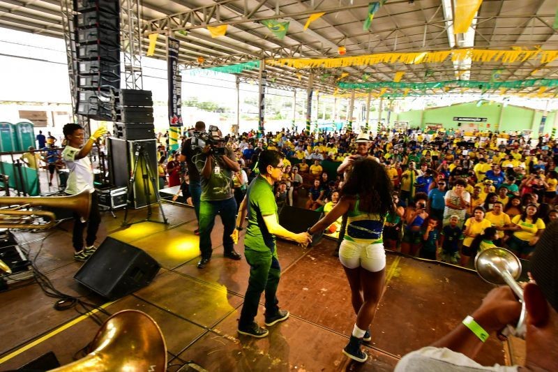Cerca de cinco mil pessoas comparecem ao espaço ?FanFest- Circuito Cultural 2022? durante o jogo das oitavas de final do Brasil