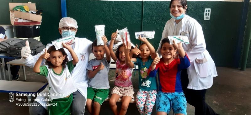 Mais de 500 crianças são beneficiadas com Programa de Saúde Bucal na EMEB Marechal Rondon